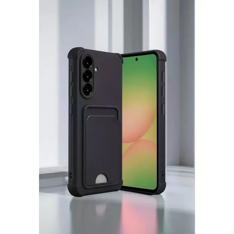 Samsung Galaxy A56 Kılıf Kelvin Kartvizitli Silikon - Bordo