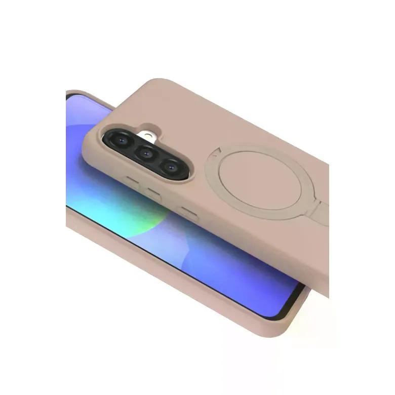 Samsung Galaxy A56 Regal Magsafe Standlı Kapak - Çöl Titanyum