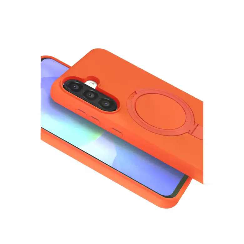 Samsung Galaxy A56 Regal Magsafe Standlı Kapak - Turuncu