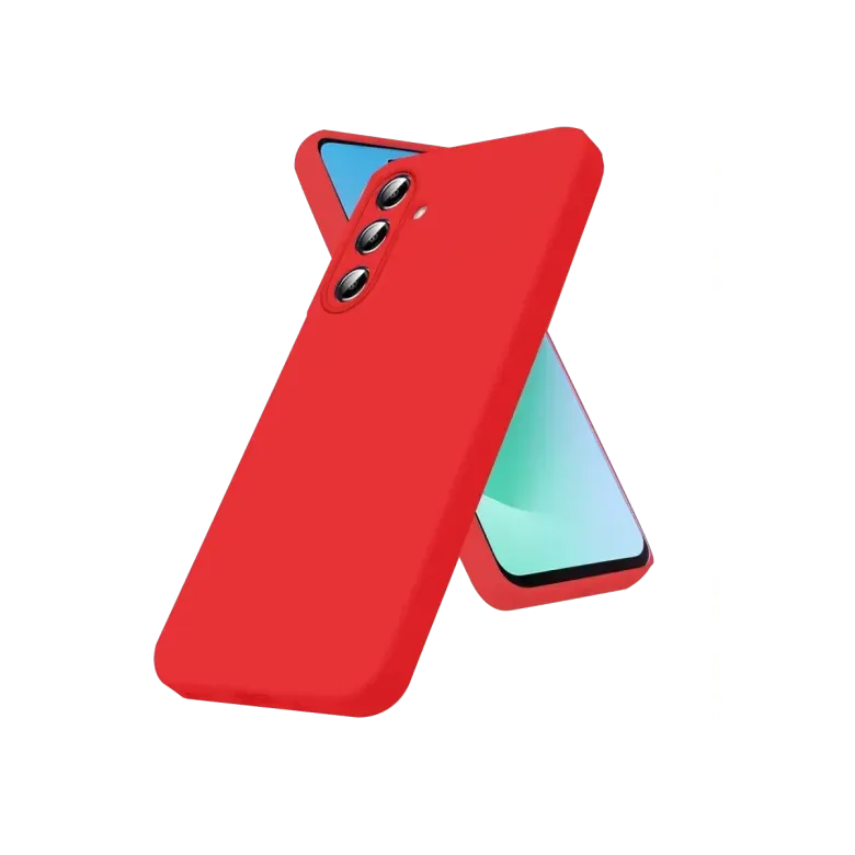 Samsung Galaxy A57 5g Nano İçi Kadife Silikon - Kırmızı