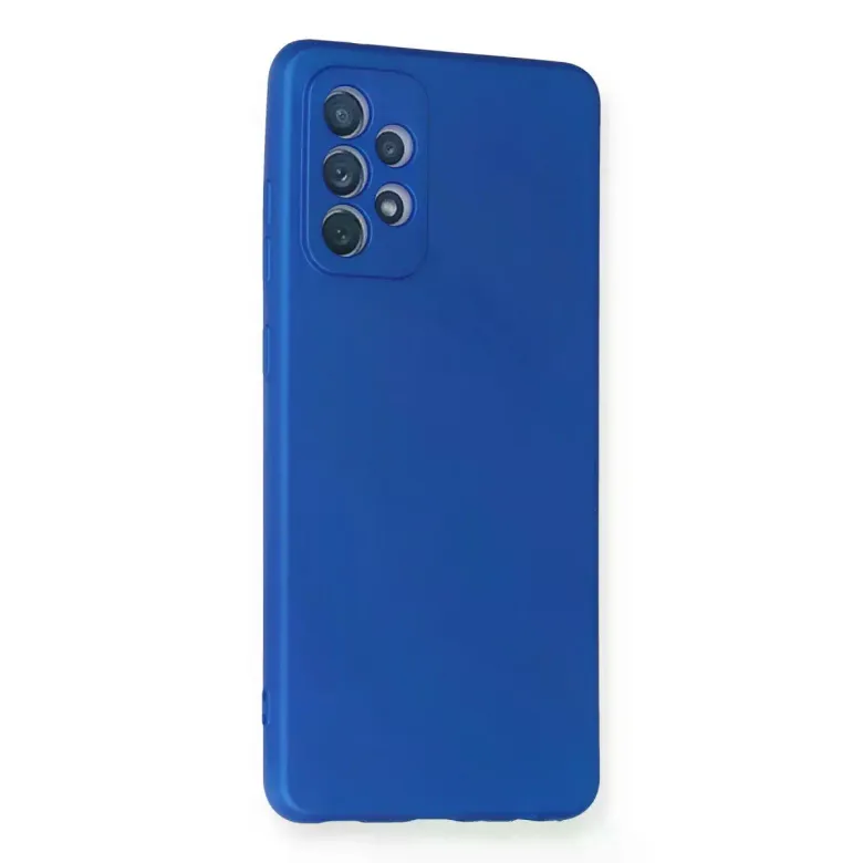Samsung Galaxy A72 Kılıf First Silikon - Mavi