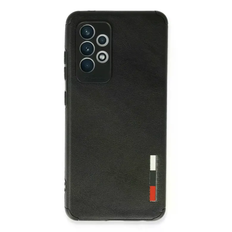 Samsung Galaxy A72 Kılıf Loop Deri Silikon - Siyah