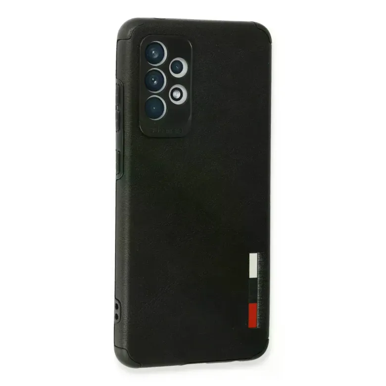 Samsung Galaxy A72 Kılıf Loop Deri Silikon - Siyah
