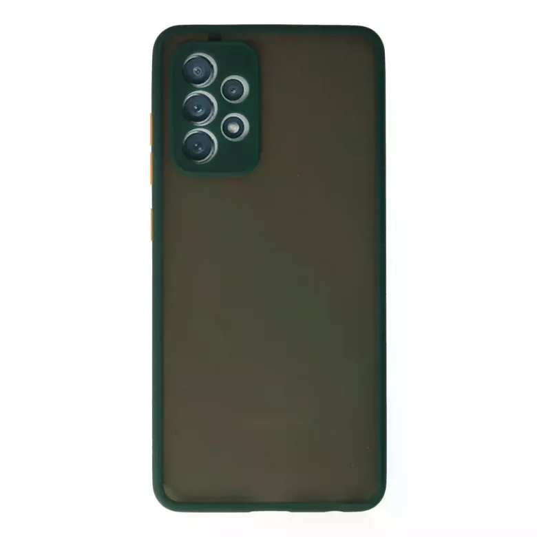 Samsung Galaxy A72 Kılıf Montreal Silikon Kapak - Koyu Yeşil