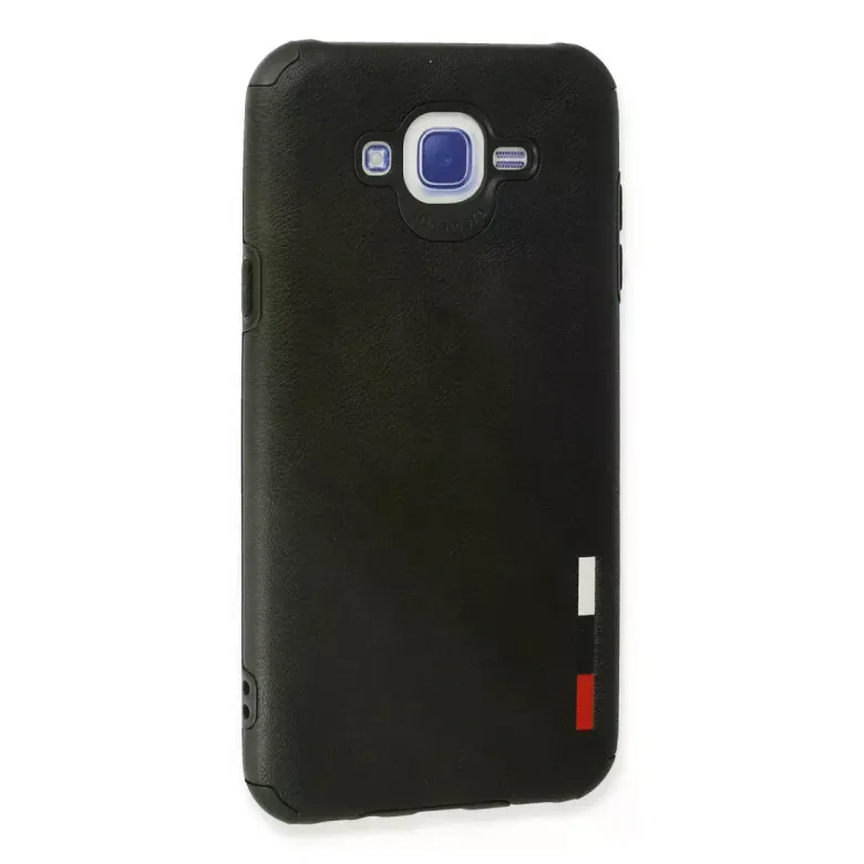 Samsung Galaxy J7 Kılıf Loop Deri Silikon - Siyah