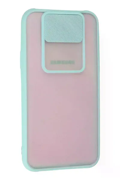 Samsung Galaxy J7 Kılıf Palm Buzlu Kamera Sürgülü Silikon - Turkuaz