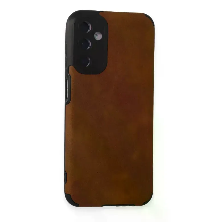 Samsung Galaxy M14 5G Kılıf Loop Deri Silikon - Kahverengi
