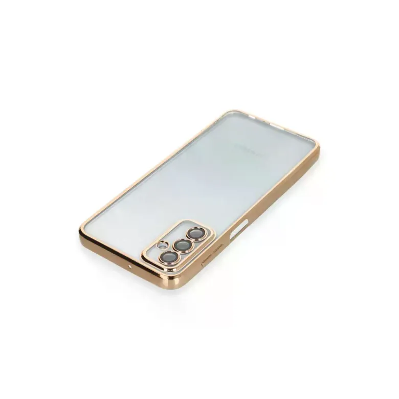 Samsung Galaxy M23 Kılıf Razer Lensli Silikon - Gold