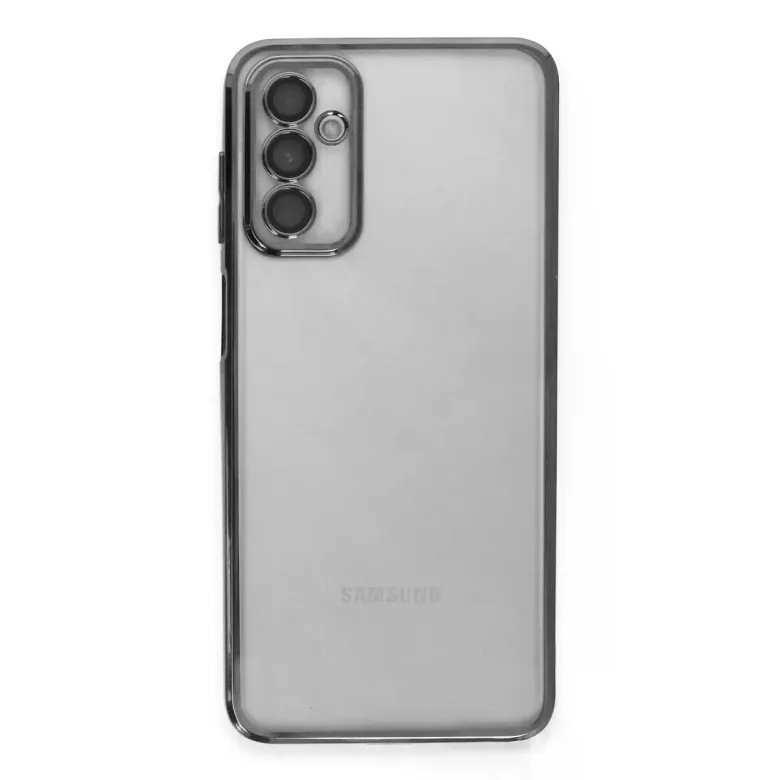 Samsung Galaxy M23 Kılıf Razer Lensli Silikon - Siyah