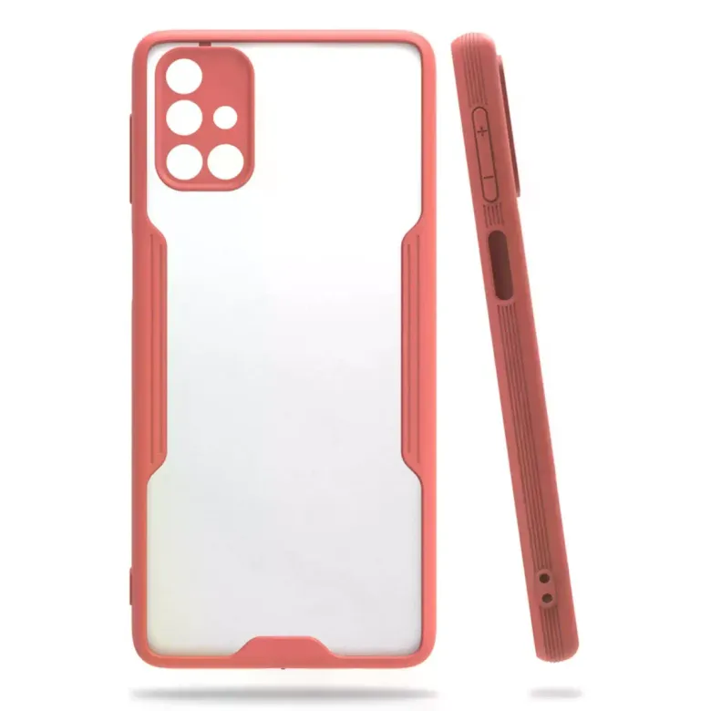 Samsung Galaxy M31s Kılıf Platin Silikon - Pembe