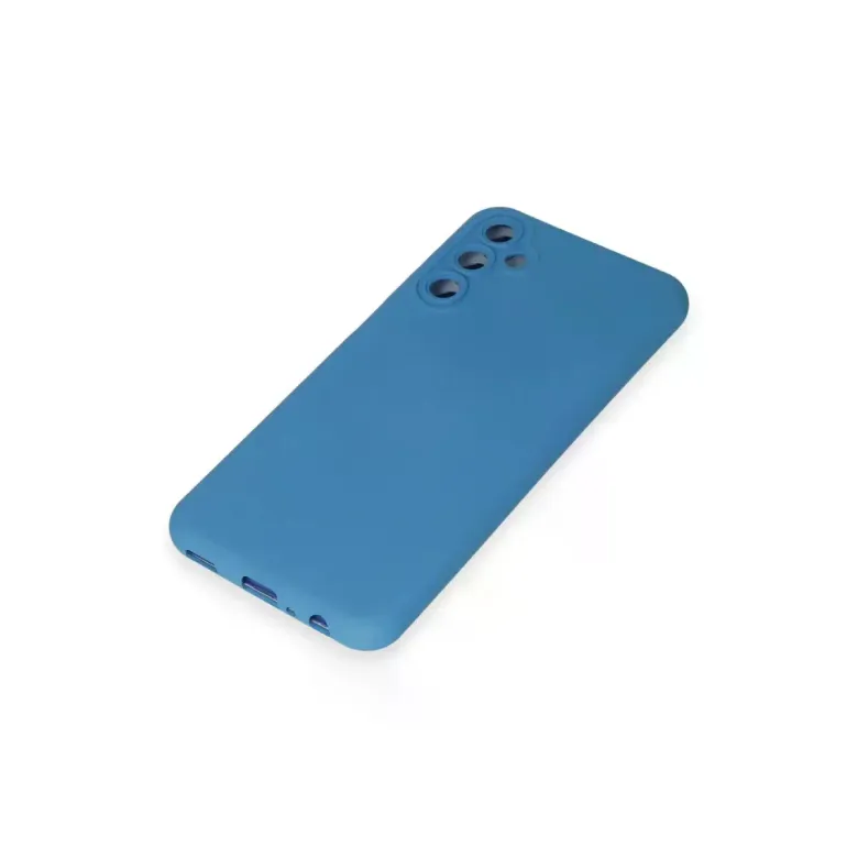 Samsung Galaxy M34 5G Kılıf Nano içi Kadife Silikon - Mavi