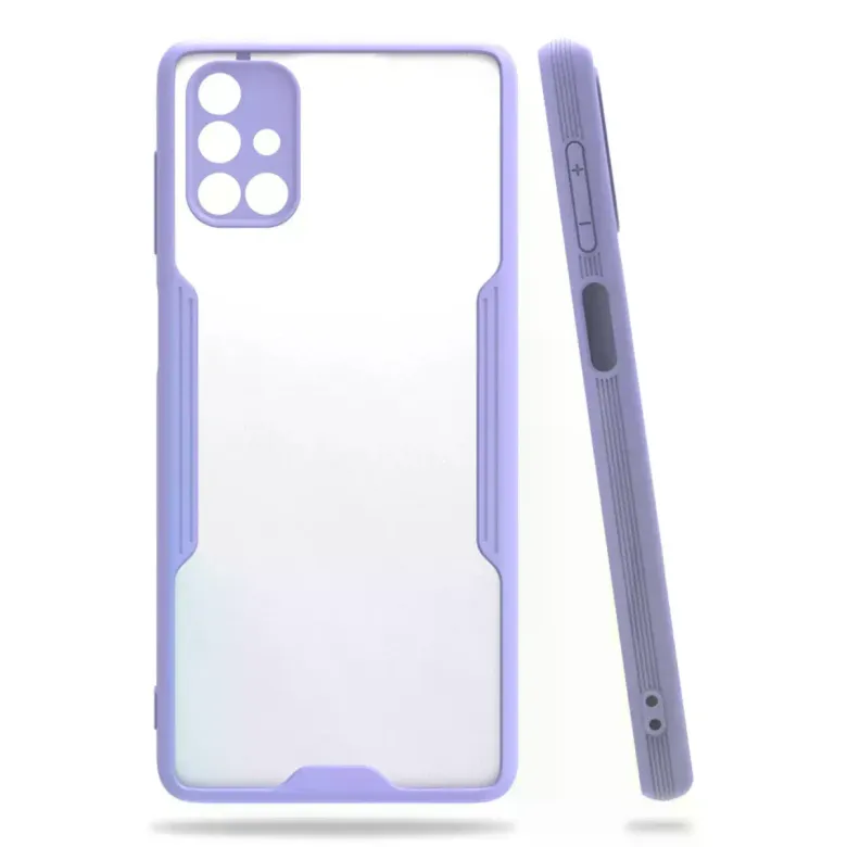 Samsung Galaxy M51 Kılıf Platin Silikon - Lila
