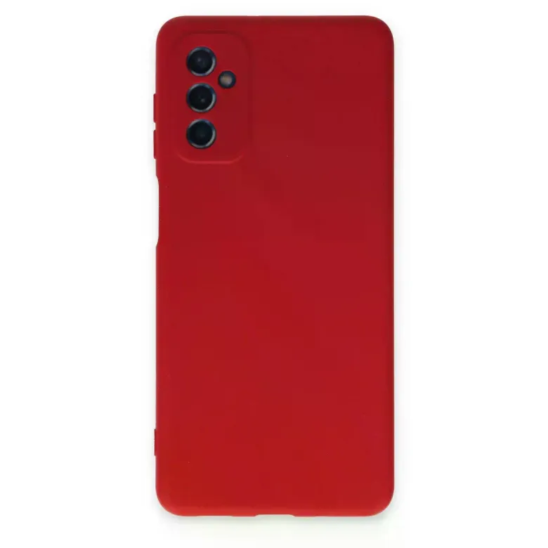 Samsung Galaxy M52 5g Kılıf Nano İçi Kadife Silikon - Kırmızı