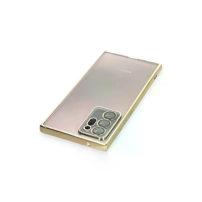 Samsung Galaxy Note 20 Ultra Kılıf Razer Lensli Silikon - Gold