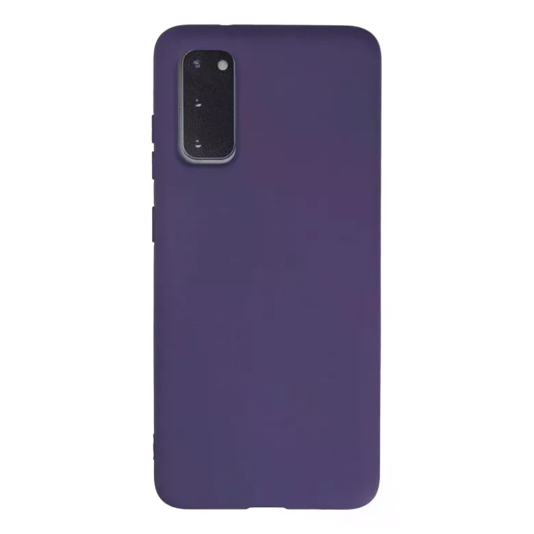 Samsung Galaxy S20 Kılıf Nano içi Kadife Silikon - Mor