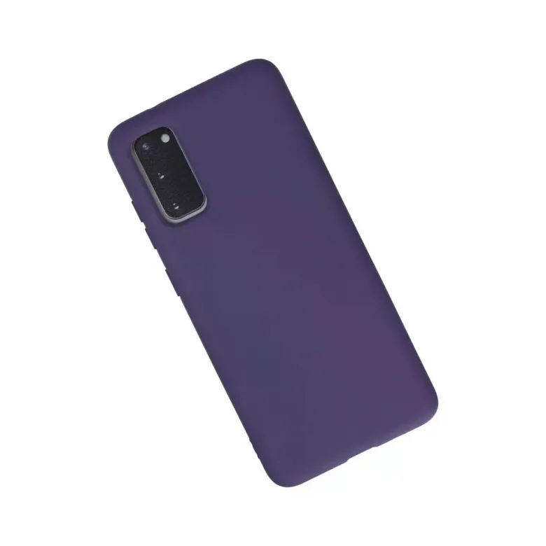 Samsung Galaxy S20 Kılıf Nano içi Kadife Silikon - Mor