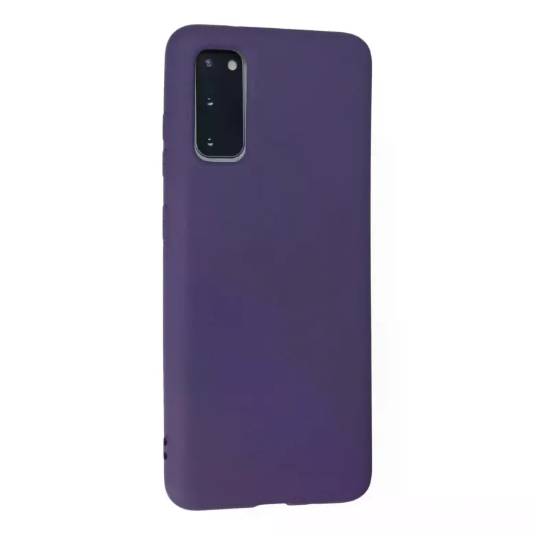Samsung Galaxy S20 Kılıf Nano içi Kadife Silikon - Mor