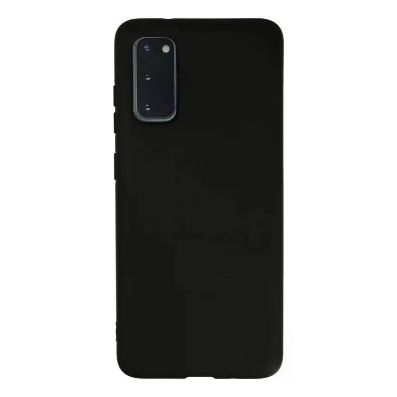 Samsung Galaxy S20 Kılıf Nano içi Kadife Silikon - Siyah