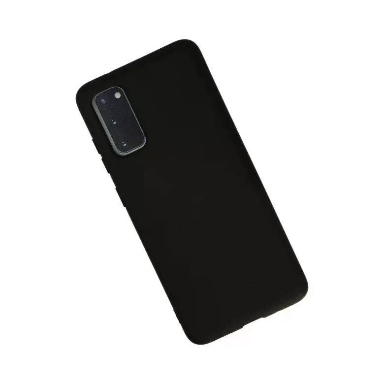 Samsung Galaxy S20 Kılıf Nano içi Kadife Silikon - Siyah