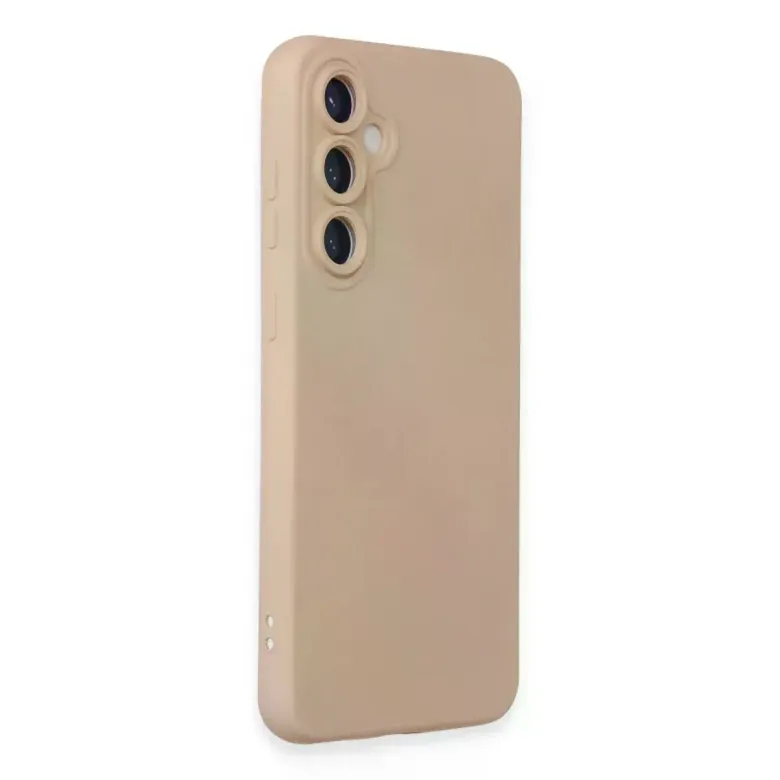 Samsung Galaxy S23 Fe Kılıf Nano İçi Kadife Silikon - Pudra