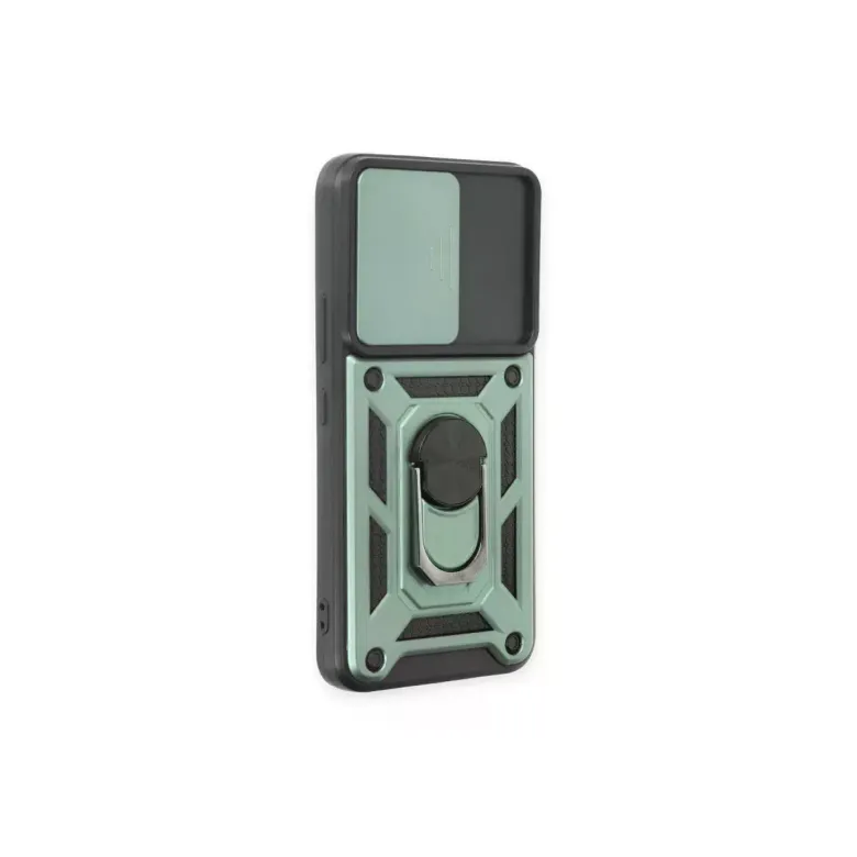 Samsung Galaxy S23 Fe Kılıf Pars Lens Yüzüklü Silikon - Yeşil
