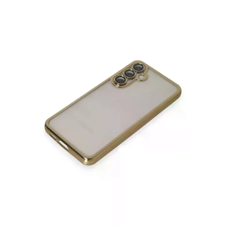 Samsung Galaxy S23 Fe Kılıf Razer Lensli Silikon - Gold