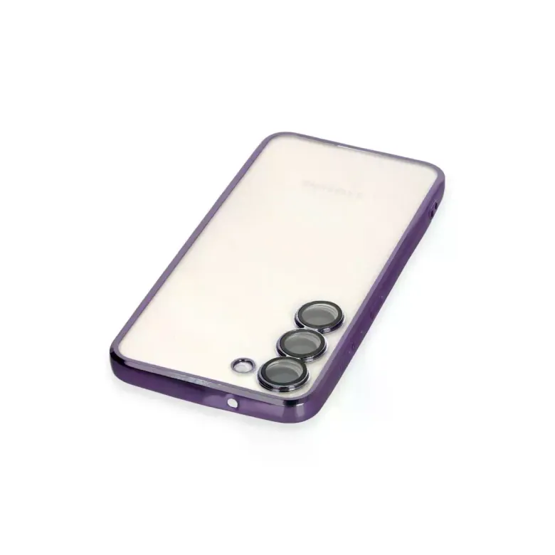 Samsung Galaxy S23 Kılıf Razer Lensli Silikon - Mor