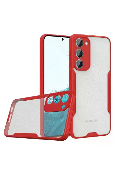 Samsung Galaxy S23 Plus Kılıf Platin Silikon - Kırmızı