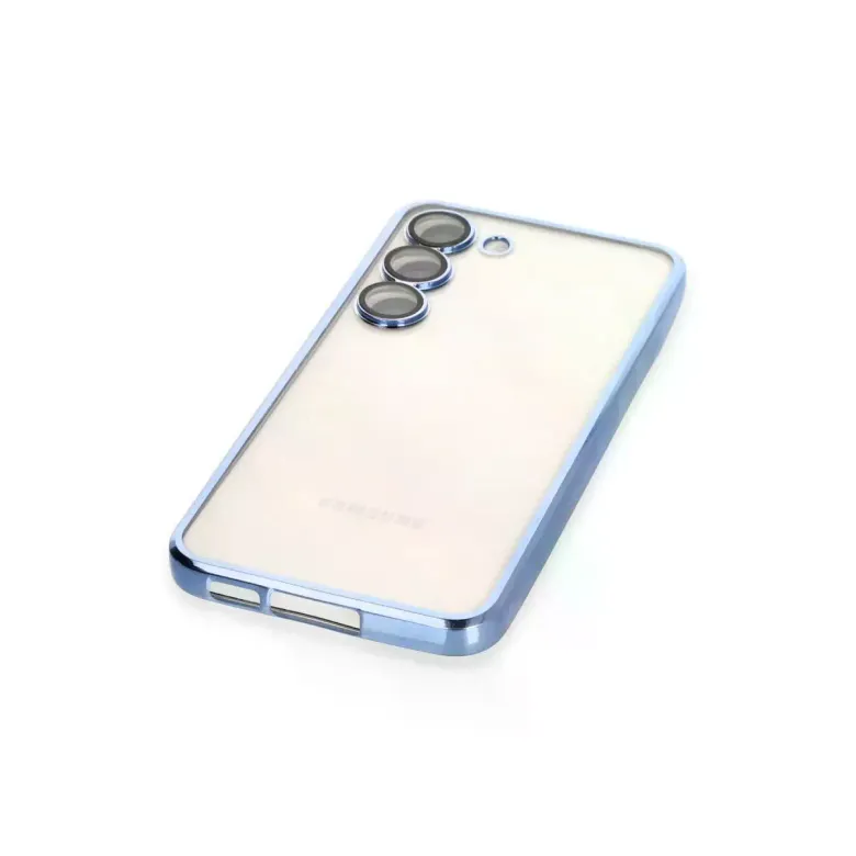 Samsung Galaxy S23 Plus Kılıf Razer Lensli Silikon - Açık Mavi