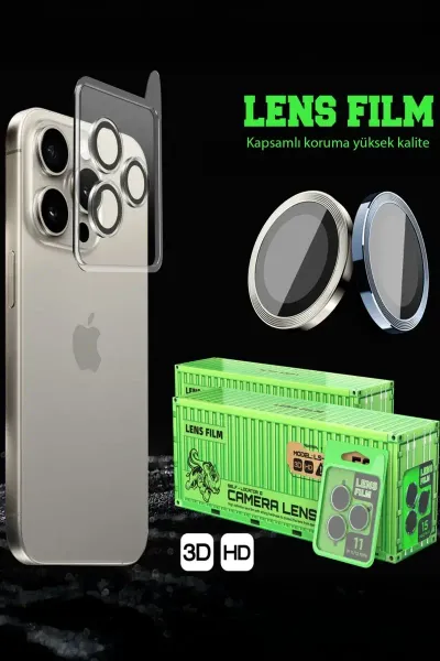 Samsung Galaxy S23 Raze Metal Kamera Lens - Mor