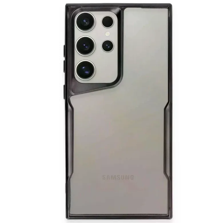 Samsung Galaxy S23 Ultra Kılıf Boyi Silikon Kapak - Siyah