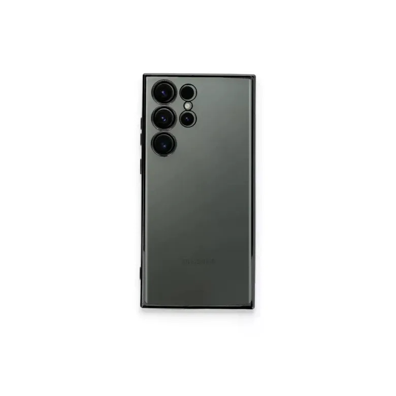 Samsung Galaxy S23 Ultra Kılıf Razer Lensli Silikon - Siyah