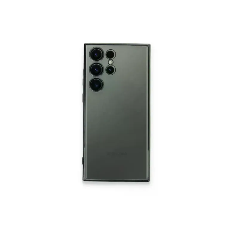 Samsung Galaxy S23 Ultra Kılıf Razer Lensli Silikon - Yeşil