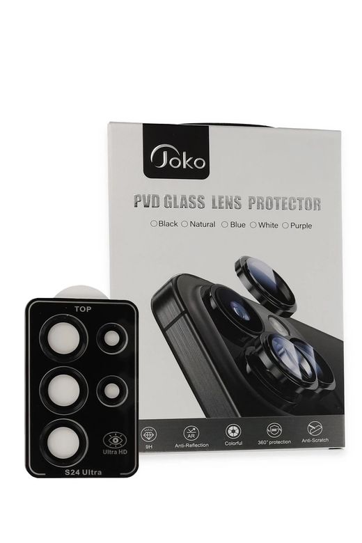 Samsung Galaxy S23 Ultra PVD Metal Kamera Lens - Siyah