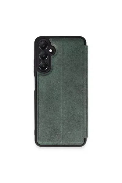 Samsung Galaxy S24 FE Kılıf Flip Cover - Koyu Yeşil