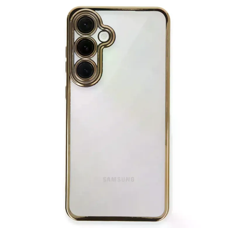 Samsung Galaxy S24 Fe Kılıf Razer Lensli Silikon - Gold