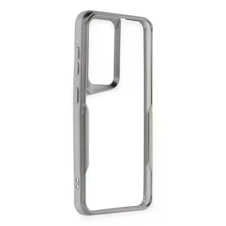 Samsung Galaxy S24 Kılıf Boyi Silikon Kapak - Gümüş