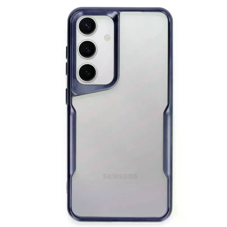 Samsung Galaxy S24 Kılıf Boyi Silikon Kapak - Lacivert