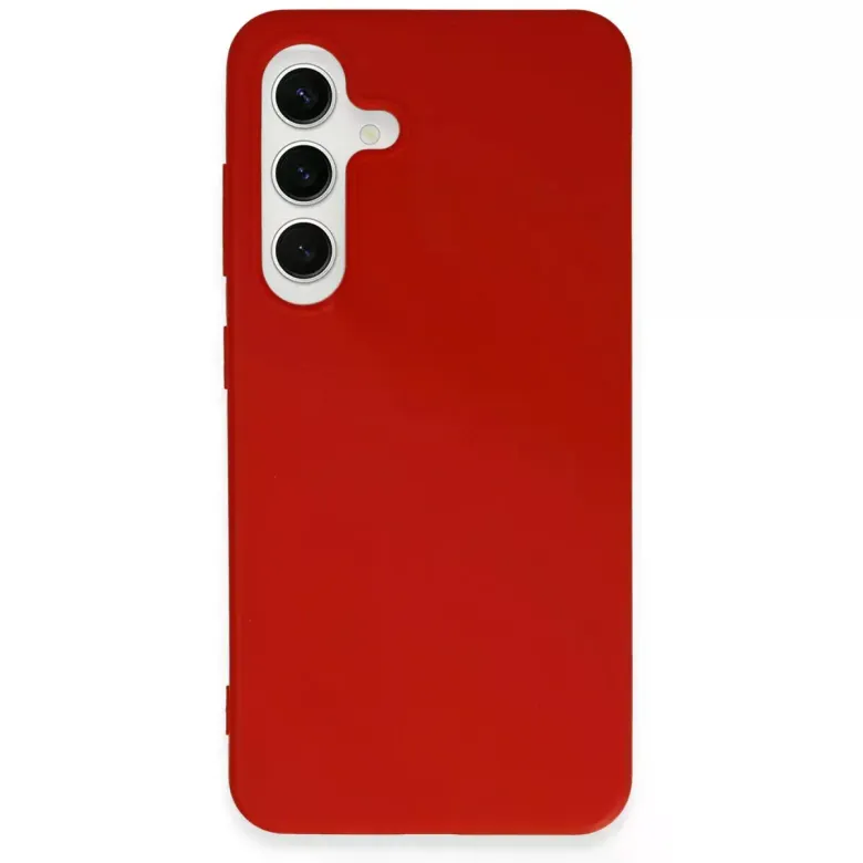 Samsung Galaxy S24 Kılıf First Silikon - Kırmızı