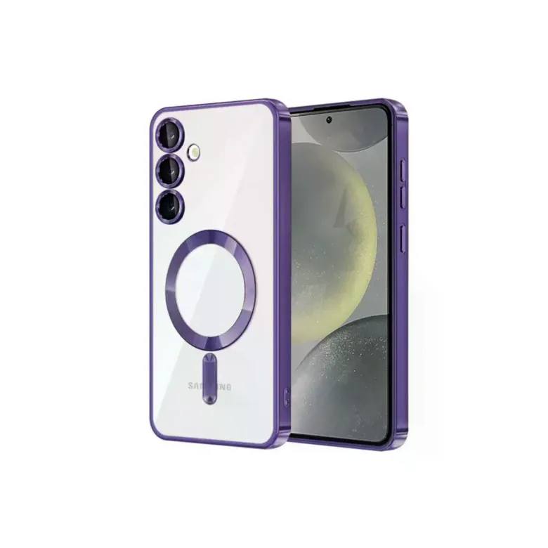 Samsung Galaxy S24 Kılıf Kross Magneticsafe Kapak - Mor