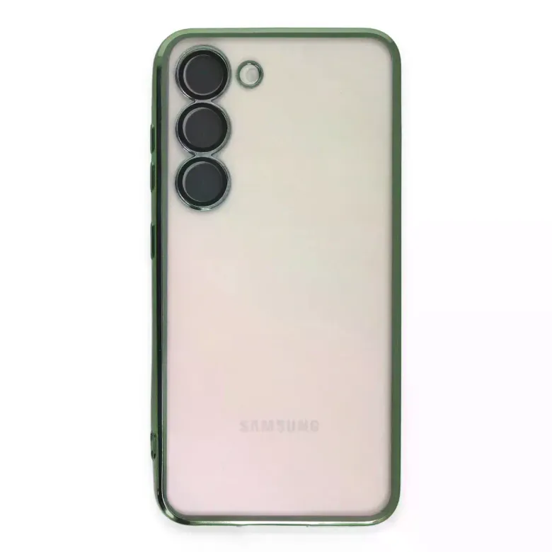 Samsung Galaxy S24 Kılıf Razer Lensli Silikon - Yeşil