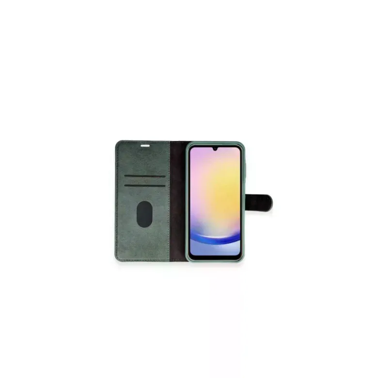 Samsung Galaxy S24 Plus Kılıf Trend S Plus Kapaklı Kılıf - Yeşil