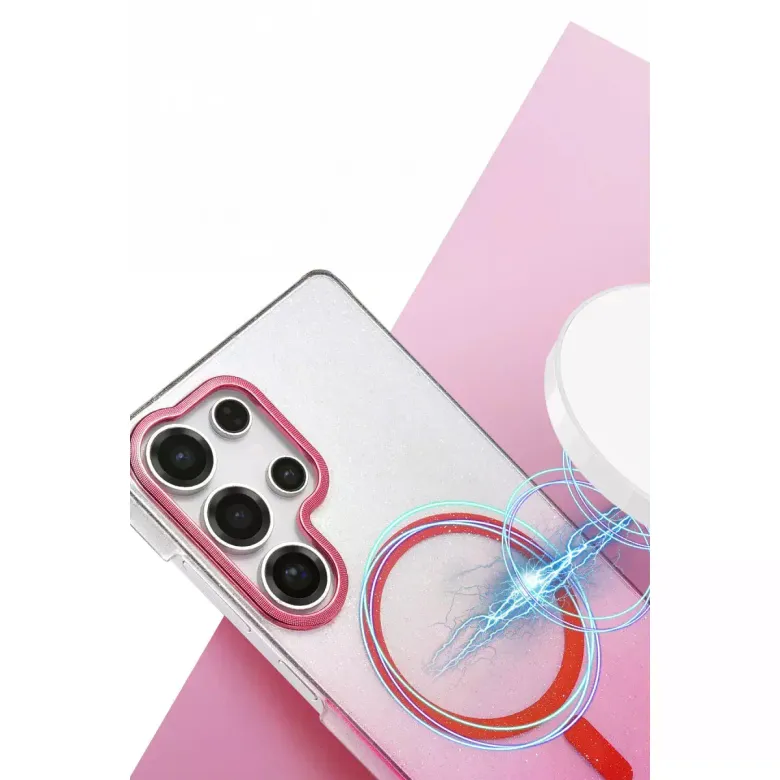 Samsung Galaxy S24 Ultra Glossy Magsafe Kapak - Çöl Titanyum