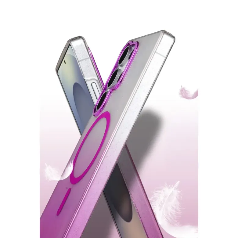 Samsung Galaxy S24 Ultra Glossy Magsafe Kapak - Siyah