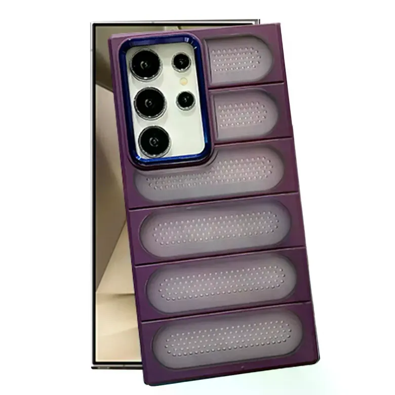 Samsung Galaxy S24 Ultra Kılıf Airmax Silikon Kapak - Derin Mor