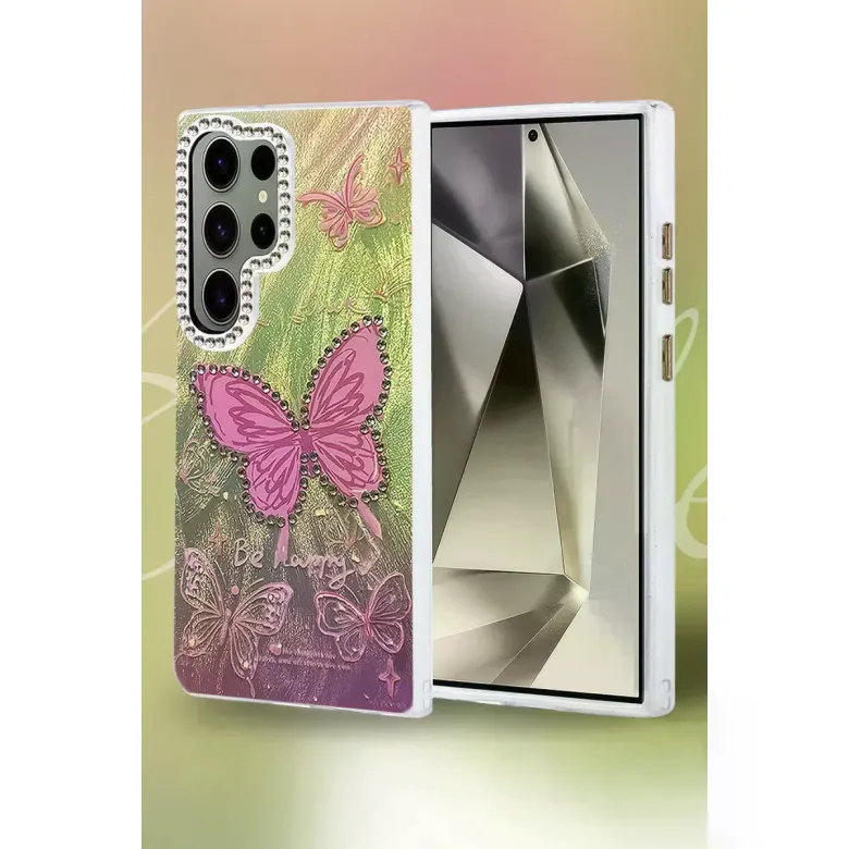 Samsung Galaxy S24 Ultra Kılıf Blade Aynalı Desenli Kapak - Desen 8