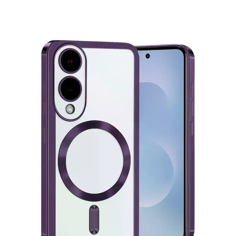 Samsung Galaxy S25 Edge Kross Magneticsafe Kapak - Mor