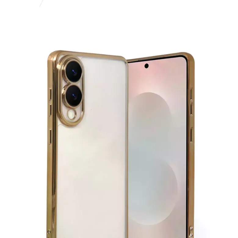 Samsung Galaxy S25 Edge Razer Lensli Silikon - Gold