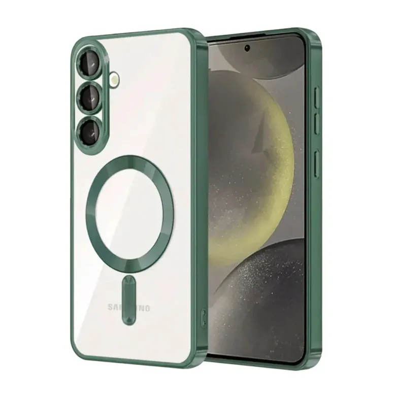 Samsung Galaxy S25 Fe Kross Magneticsafe Kapak - Koyu Yeşil