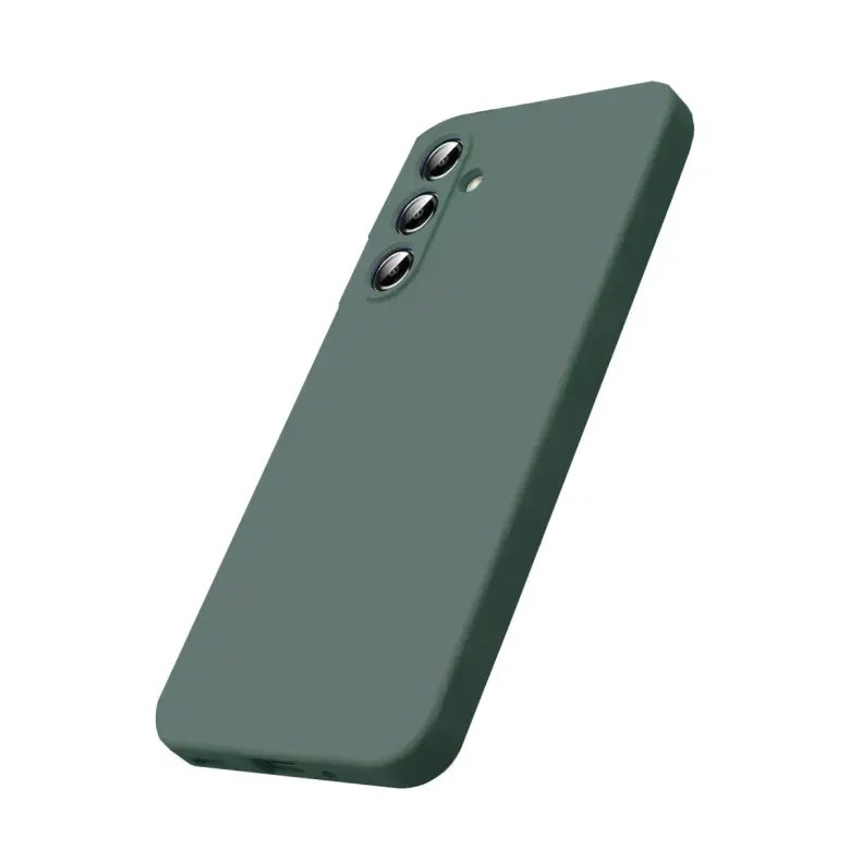 Samsung Galaxy S25 Fe Nano İçi Kadife Silikon - Koyu Yeşil